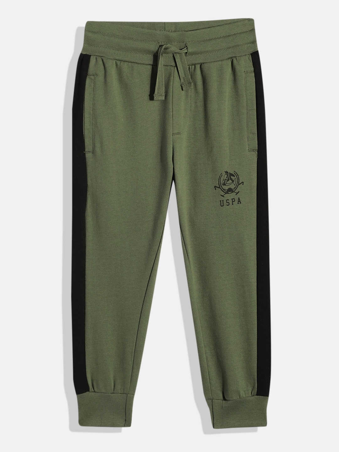 U.S. Polo Assn. Kids Boys Pure Cotton Joggers With Side Taping & Brand Logo Print Detail, Olive
U.S. Polo Assn. Kids Boys Pure Cotton Joggers With Side Taping & Brand Logo Print Detail, Olive