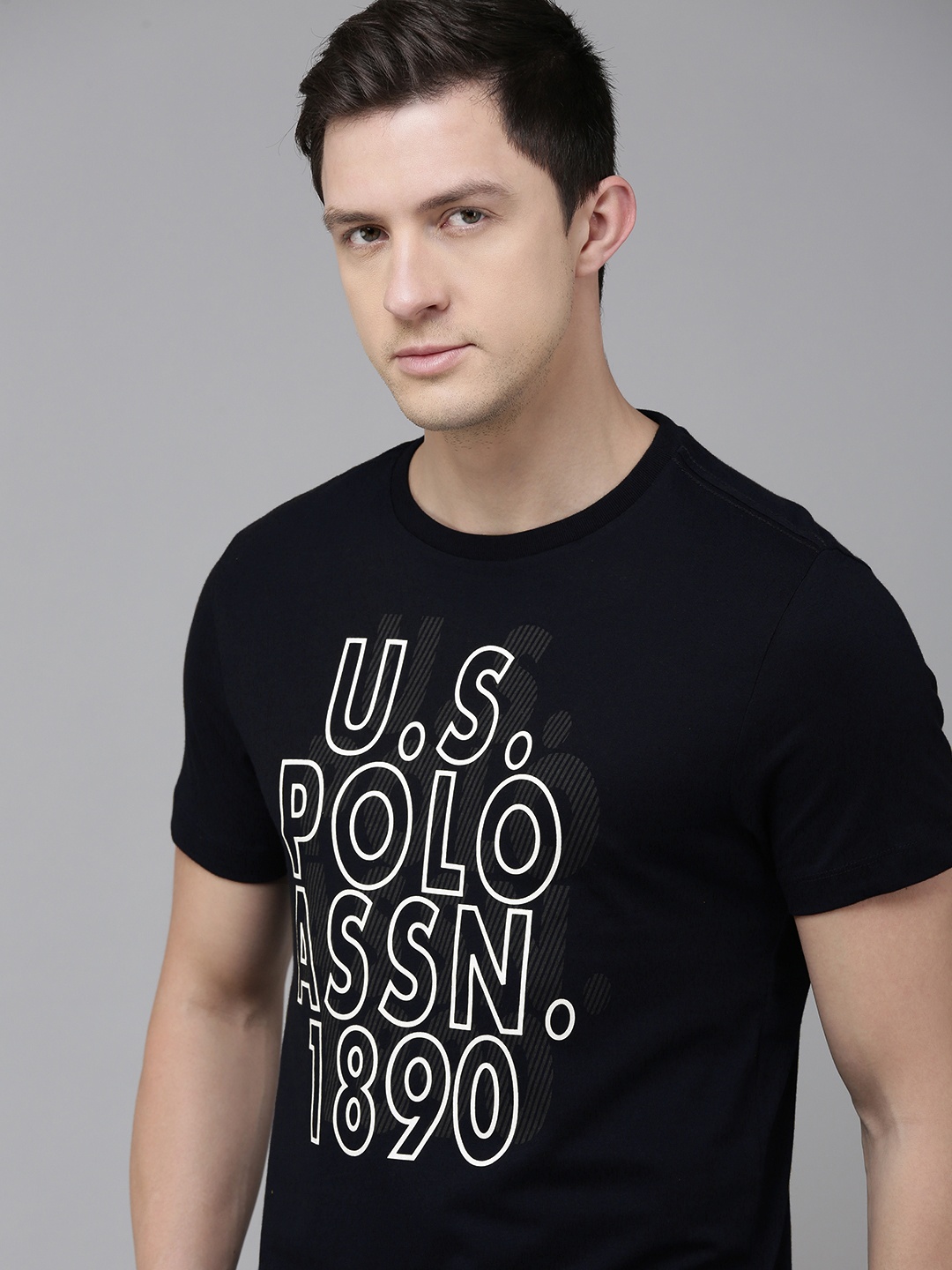 U.S. Polo Assn. Denim Co. Men Navy Blue Brand Logo Printed Pure Cotton Slim Fit T-shirt
U.S. Polo Assn. Denim Co. Men Navy Blue Brand Logo Printed Pure Cotton Slim Fit T-shirt
