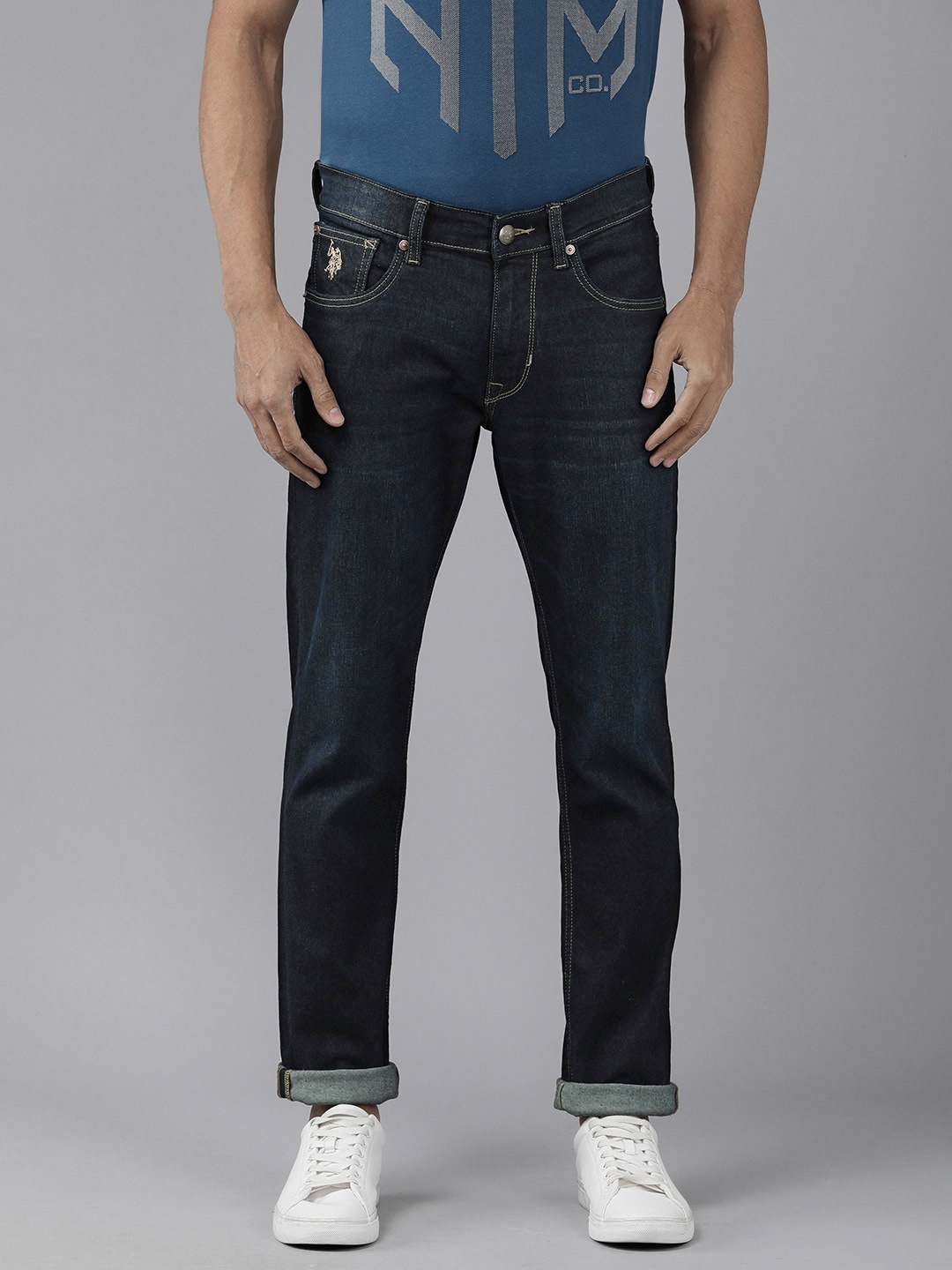 U S Polo Assn Denim Co Men Blue Brandon Slim Tapered Fit Light Fade Stretchable Jeans
U S Polo Assn Denim Co Men Blue Brandon Slim Tapered Fit Light Fade Stretchable Jeans