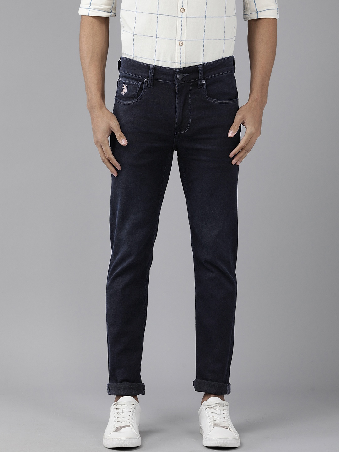U.S. Polo Assn. Denim Co. Men Blue Regallo Skinny Fit Mid-Rise Stretchable Jeans
U.S. Polo Assn. Denim Co. Men Blue Regallo Skinny Fit Mid-Rise Stretchable Jeans