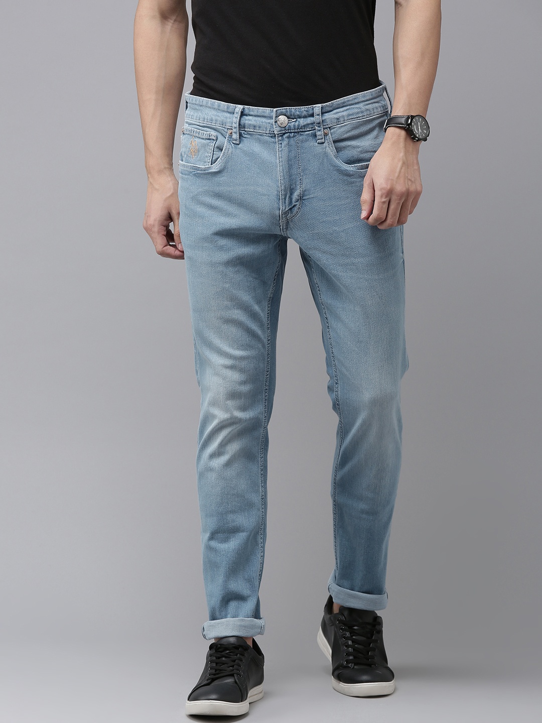 U.S. Polo Assn. Denim Co. Men Blue Brandon Slim Tapered Fit Light Fade Stretchable Jeans
U.S. Polo Assn. Denim Co. Men Blue Brandon Slim Tapered Fit Light Fade Stretchable Jeans