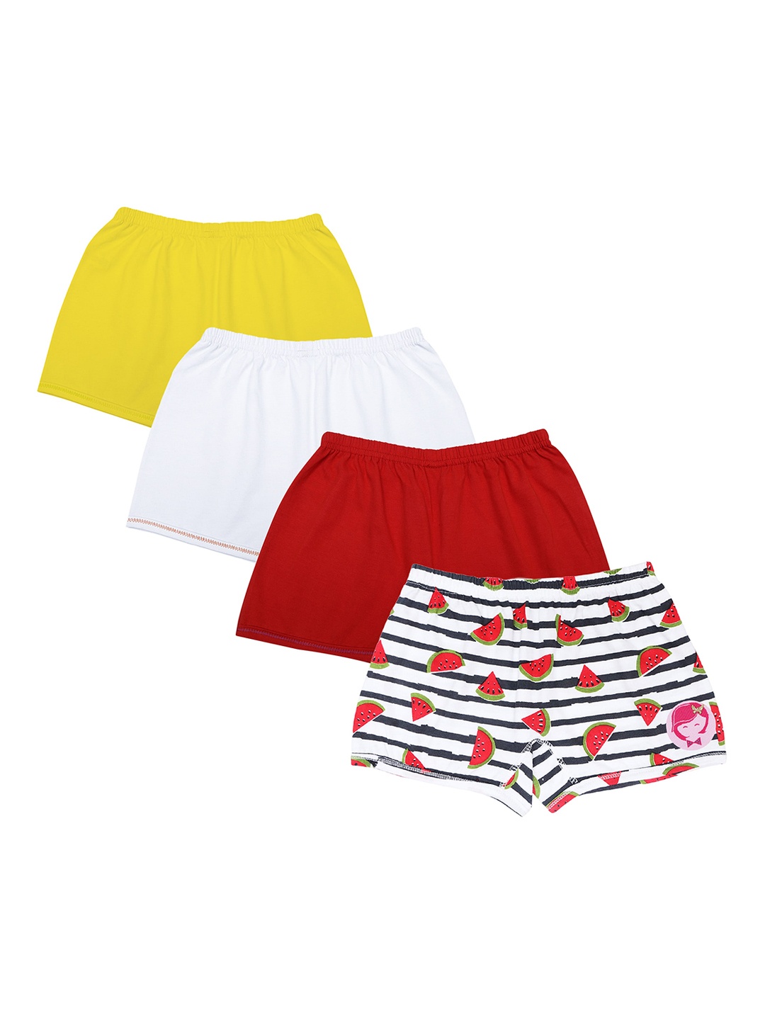 DChica Pack of 4 Boys Short, Yellow