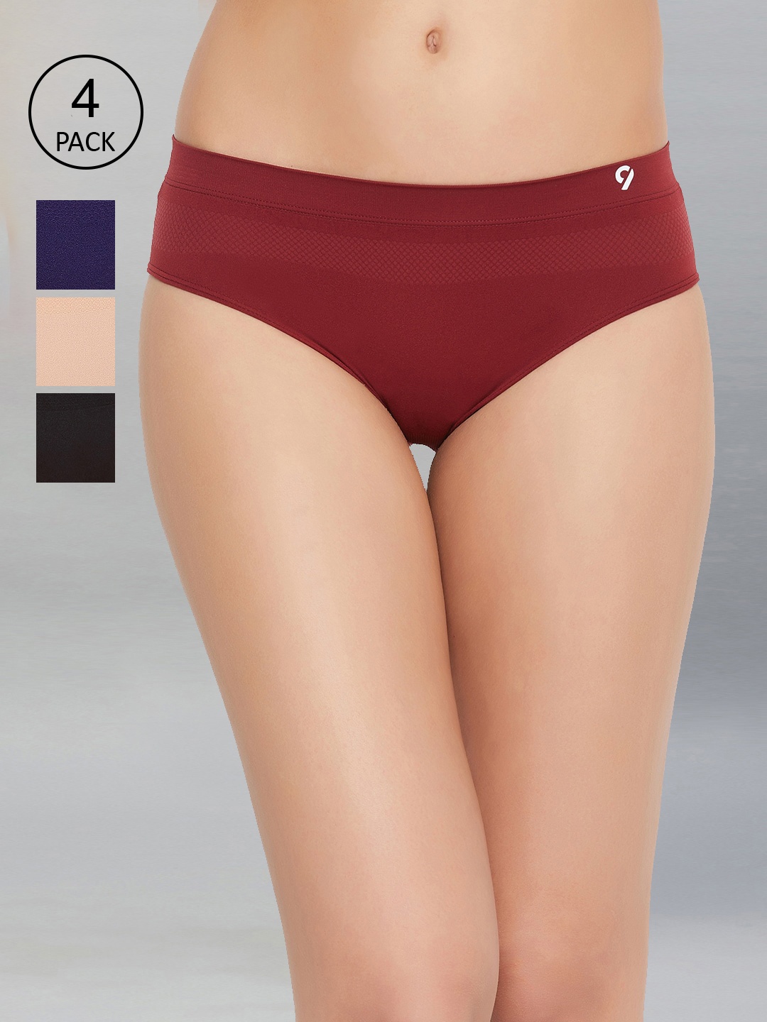C9 AIRWEAR Women Pack of 4 Assorted Bikini Briefs