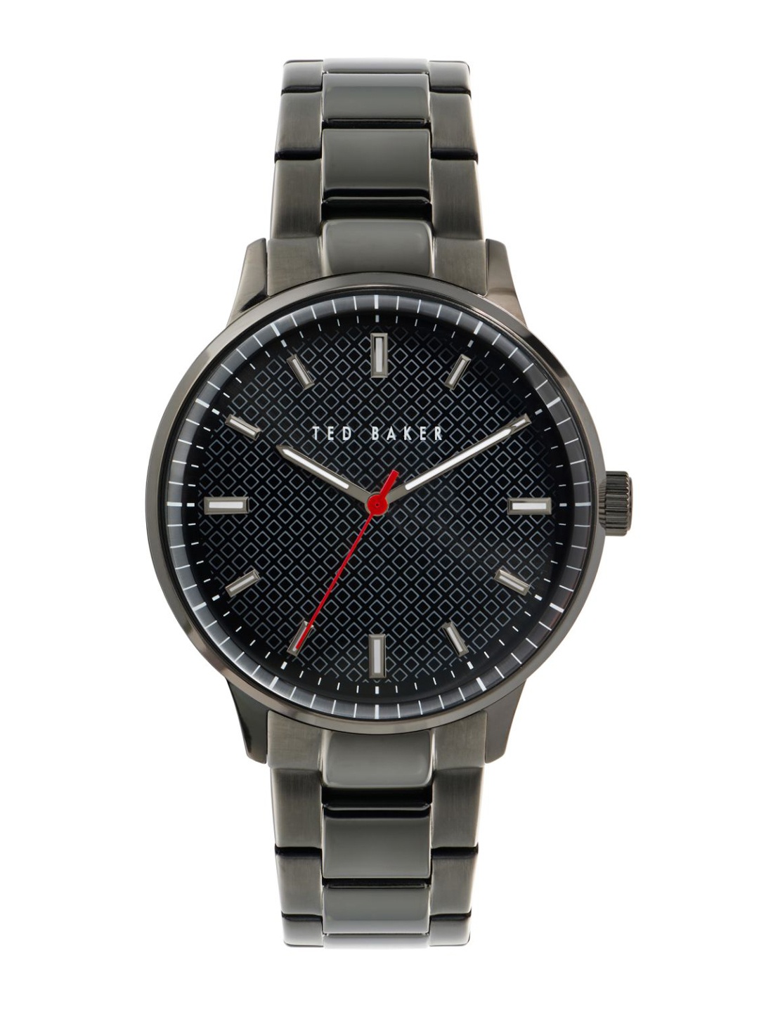 Ted Baker Men Black Dial & Black Stainless Steel Bracelet Style Straps Analogue Watch
Ted Baker Men Black Dial & Black Stainless Steel Bracelet Style Straps Analogue Watch
