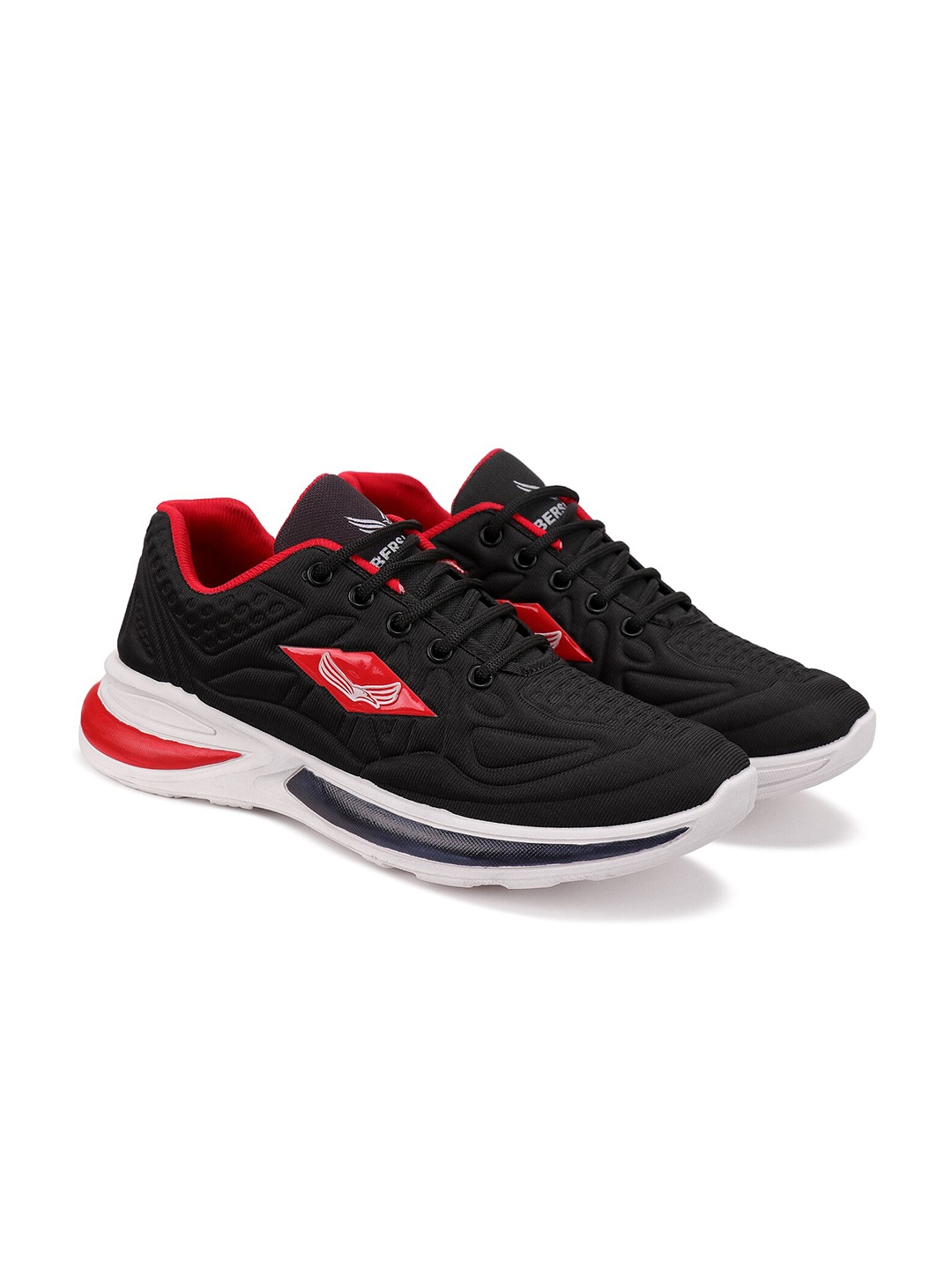 BERSACHE Men Black Running Shoes
