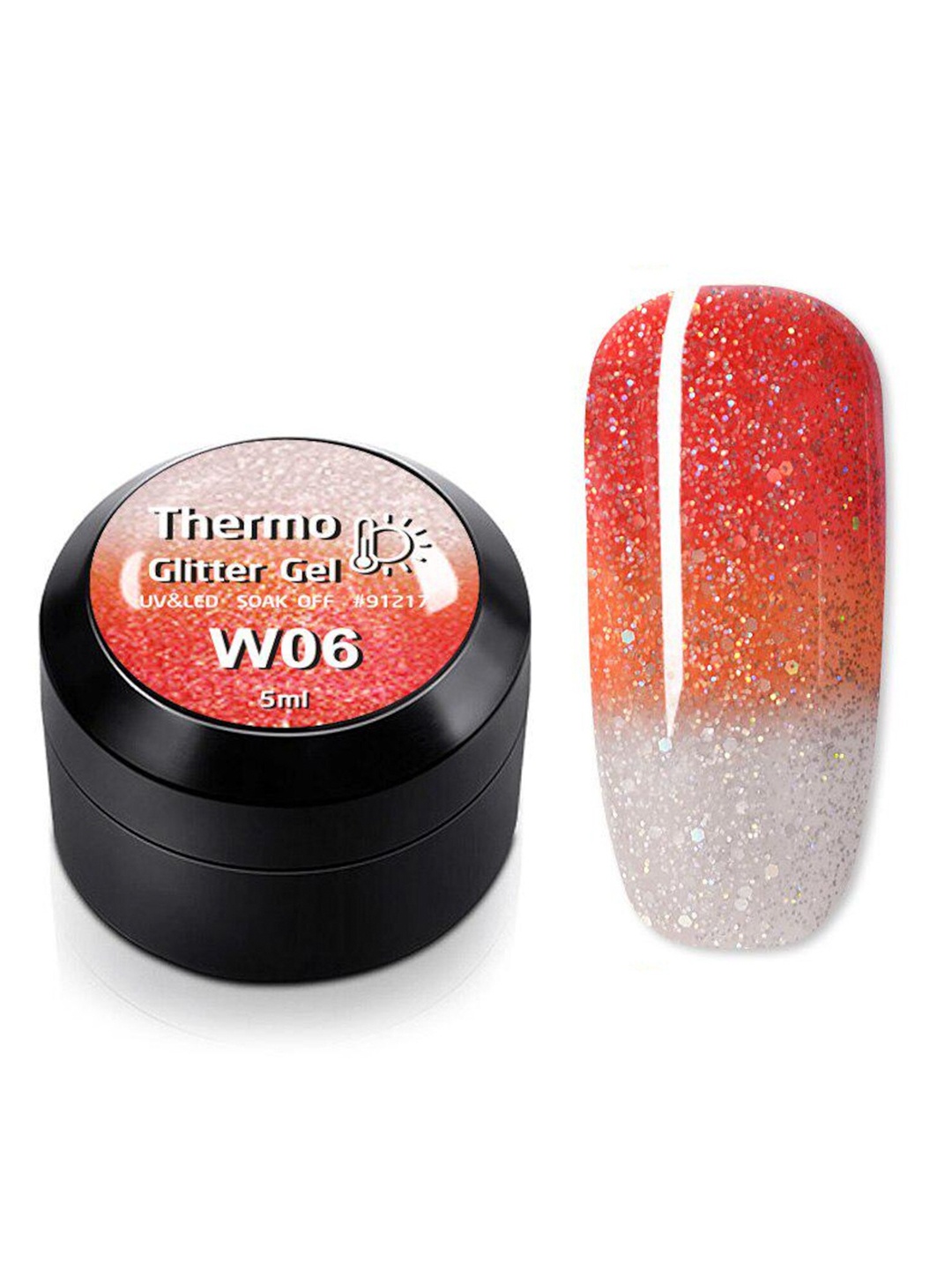 VENALISA Magic Thermal Chameleon Thermo Glitter Color Changeable UV Nail Gel 5ml-W06, Orange
VENALISA Magic Thermal Chameleon Thermo Glitter Color Changeable UV Nail Gel 5ml-W06, Orange