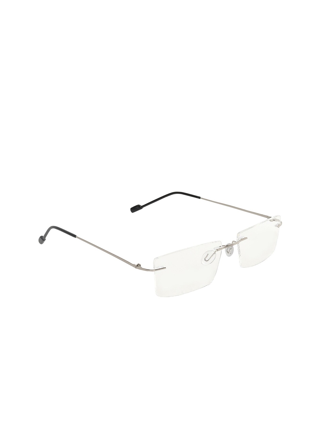CRIBA Unisex Clear Lens & Gunmetal-Toned Rectangle Sunglasses with UV Protected Lens, Transparent
CRIBA Unisex Clear Lens & Gunmetal-Toned Rectangle Sunglasses with UV Protected Lens, Transparent