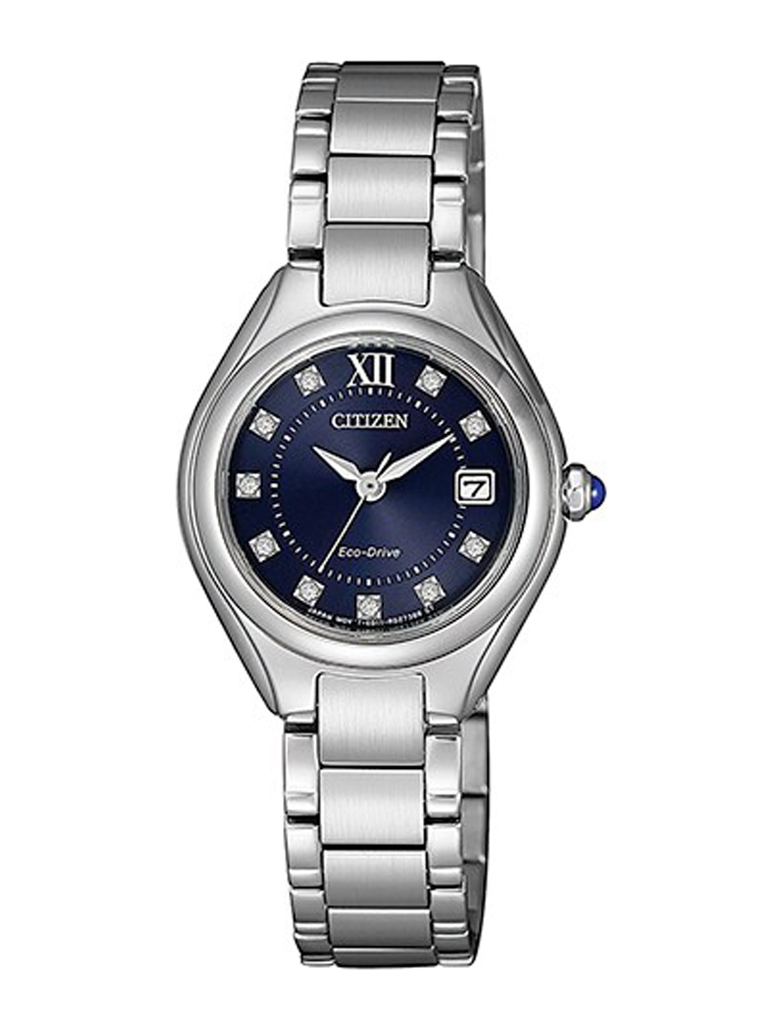 Citizen Women Blue Embellished Dial & Silver Toned Stainless Steel Bracelet Style Straps Analogue Automatic Watch
Citizen Women Blue Embellished Dial & Silver Toned Stainless Steel Bracelet Style Straps Analogue Automatic Watch