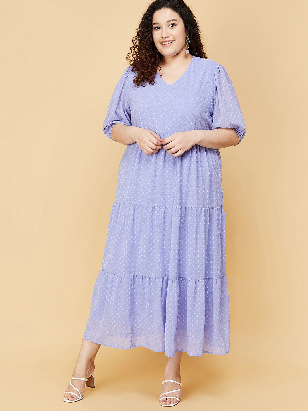 max Plus Size Violet A-Line Tiered Midi Dress
max Plus Size Violet A-Line Tiered Midi Dress