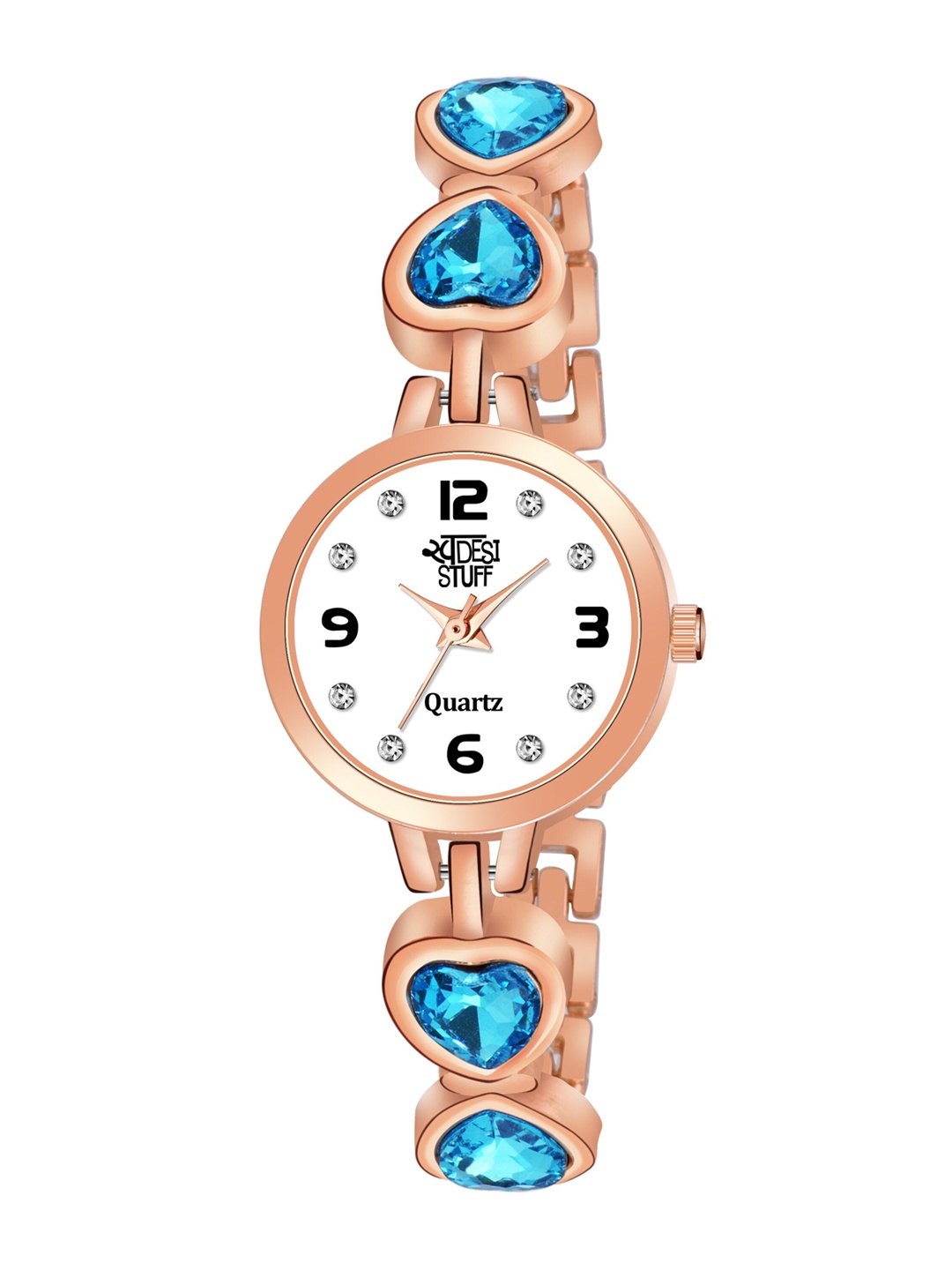 SWADESI STUFF Women White Printed Dial & Rose Gold Toned Bracelet Style Straps Analogue Watch
SWADESI STUFF Women White Printed Dial & Rose Gold Toned Bracelet Style Straps Analogue Watch