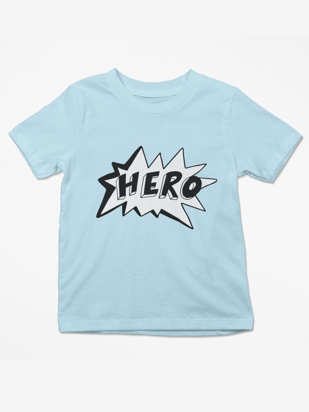 MA Baby Boys Turquoise Blue Typography Printed Pure Cotton Bio Finish Applique T-shirt