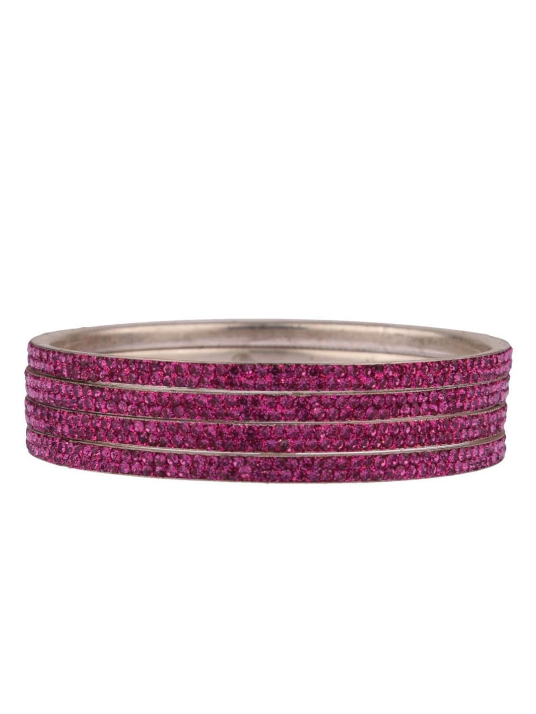 Efulgenz Women Set of 4 Silver-Toned & Pink Antique Crystal Studded Bangle Bracelet Set
Efulgenz Women Set of 4 Silver-Toned & Pink Antique Crystal Studded Bangle Bracelet Set