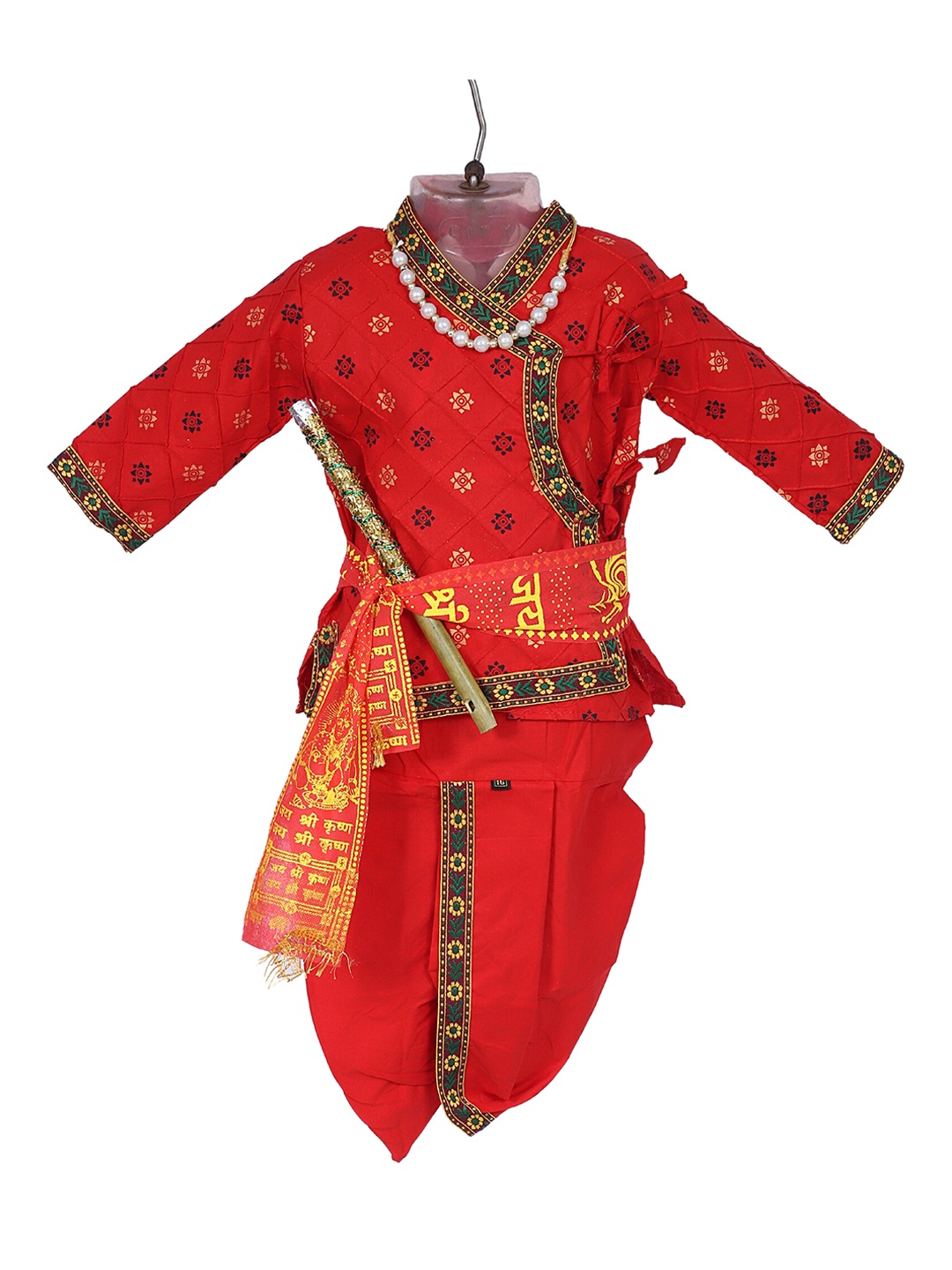 ahhaaaa Boys Red Floral Printed Angrakha Pure Cotton Kurti with Dhoti Pants & With Dupatta
ahhaaaa Boys Red Floral Printed Angrakha Pure Cotton Kurti with Dhoti Pants & With Dupatta
