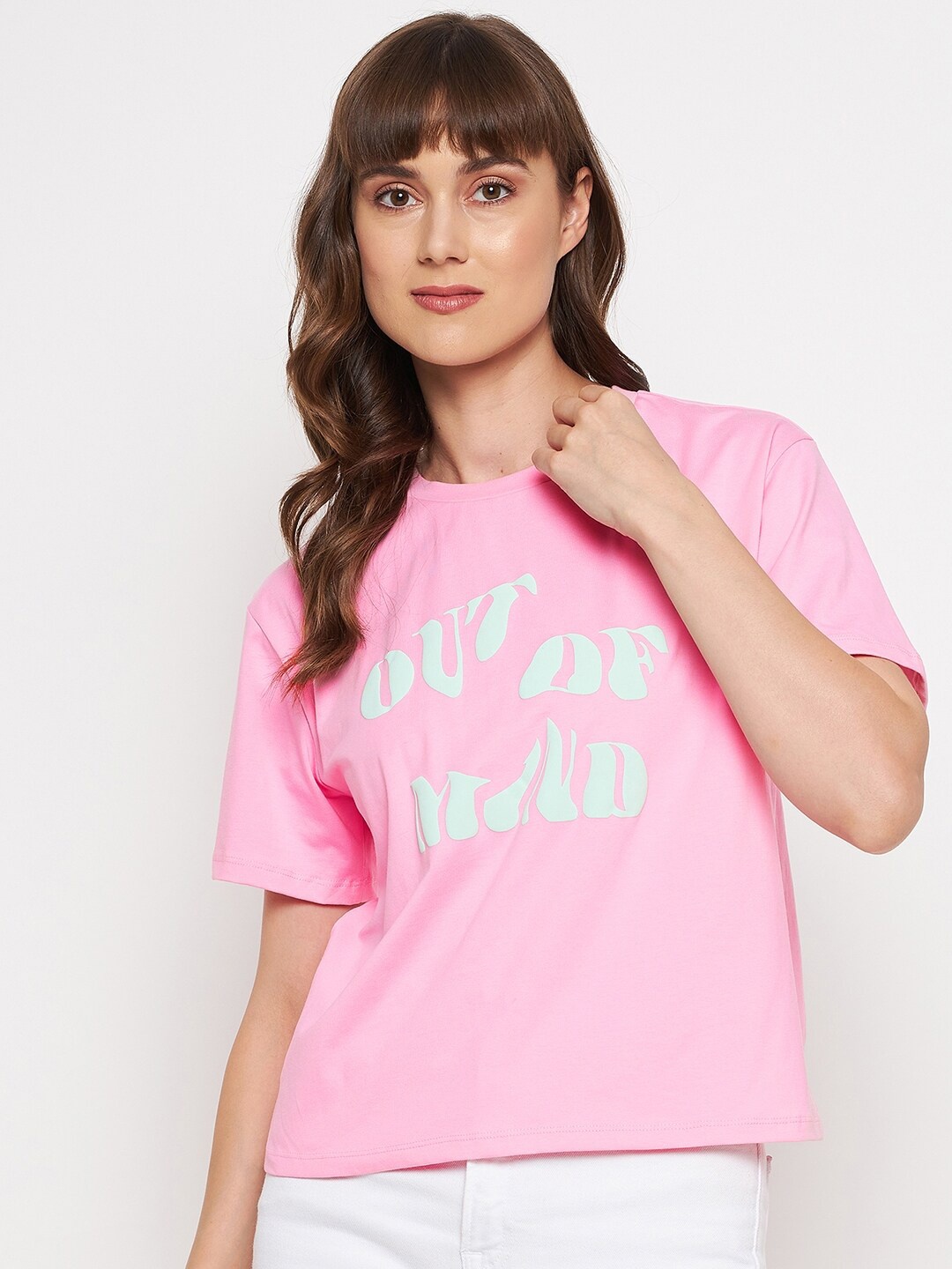 Madame Pink Print Top