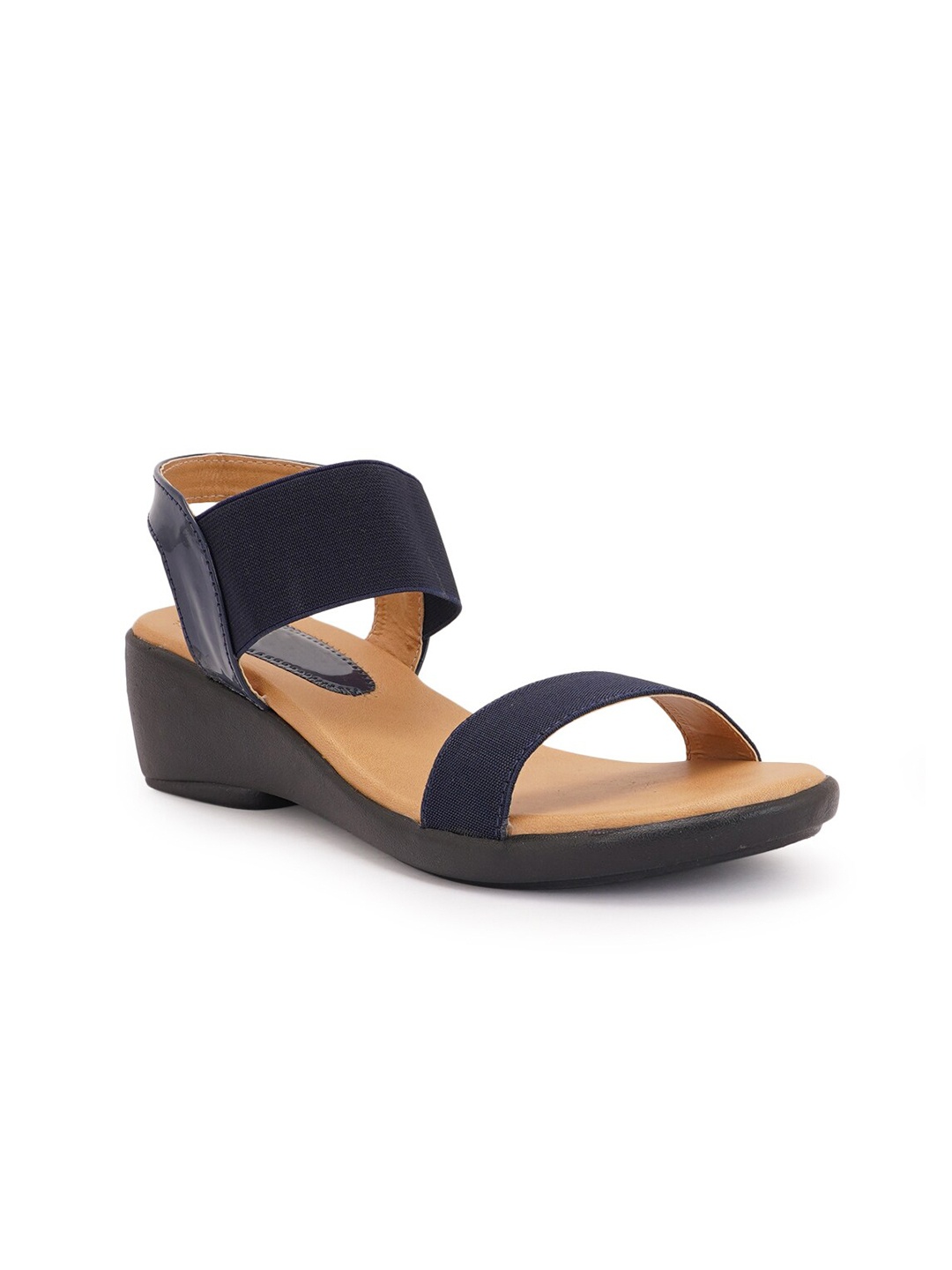 Style Shoes Navy Blue Wedge Heels
