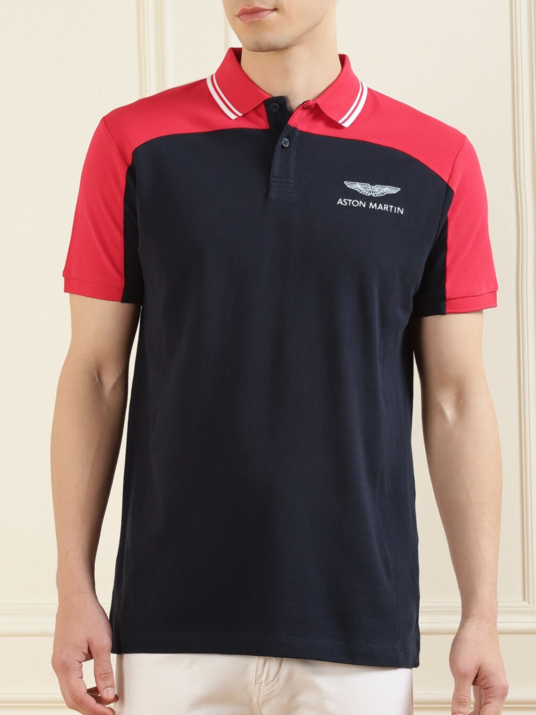 HACKETT LONDON Men Navy Blue Brand Logo Colourblocked Polo Collar Pure Cotton T-shirt
HACKETT LONDON Men Navy Blue Brand Logo Colourblocked Polo Collar Pure Cotton T-shirt