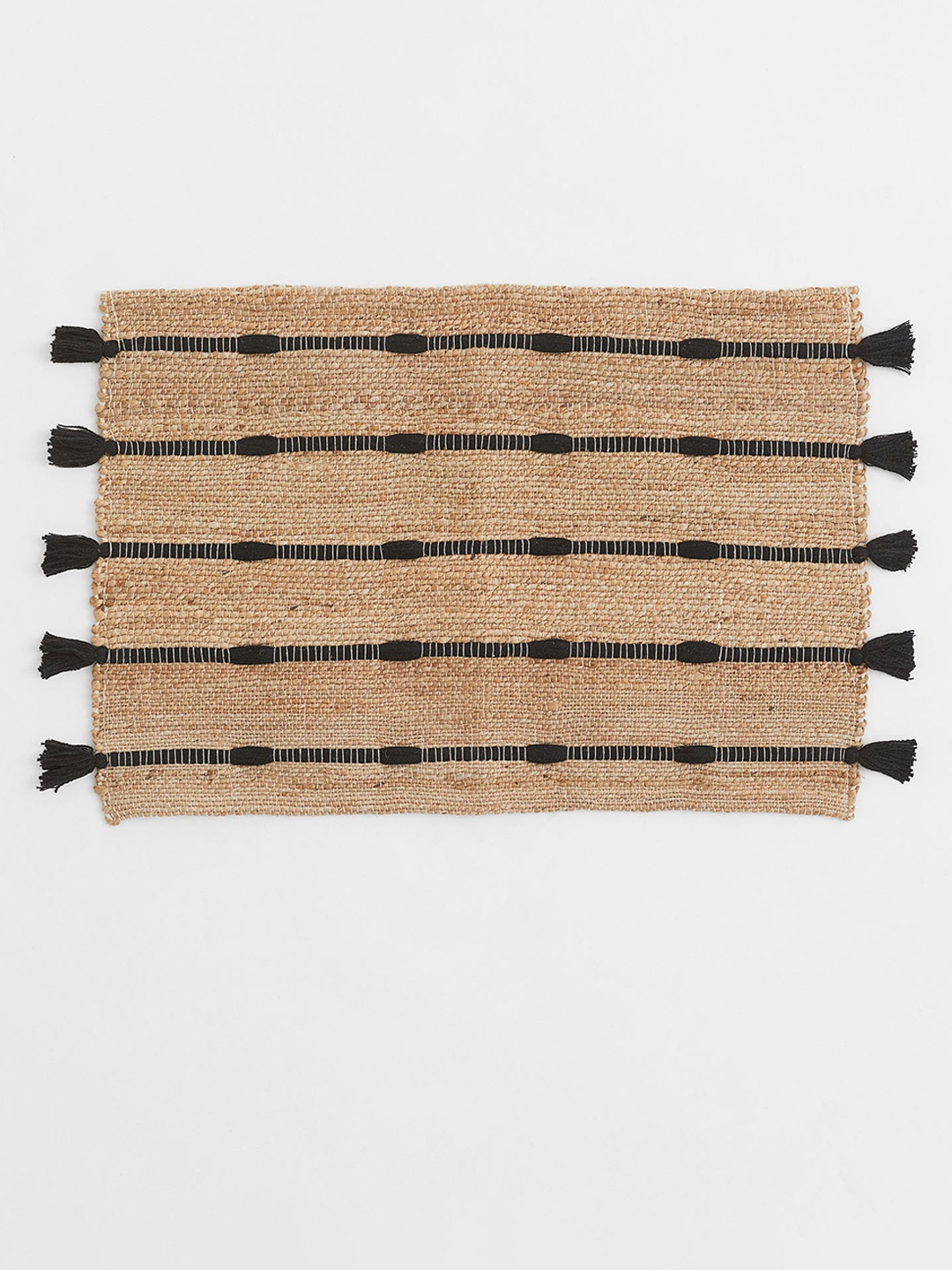 H&M Beige Jute-blend bath mat GSM 110