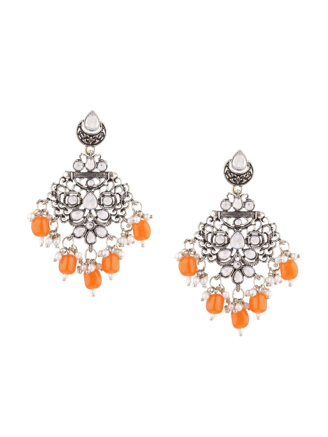 Efulgenz Orange Traditional Oxidised Handmade Boho Vintage Silver Dangle Earrings Set
Efulgenz Orange Traditional Oxidised Handmade Boho Vintage Silver Dangle Earrings Set