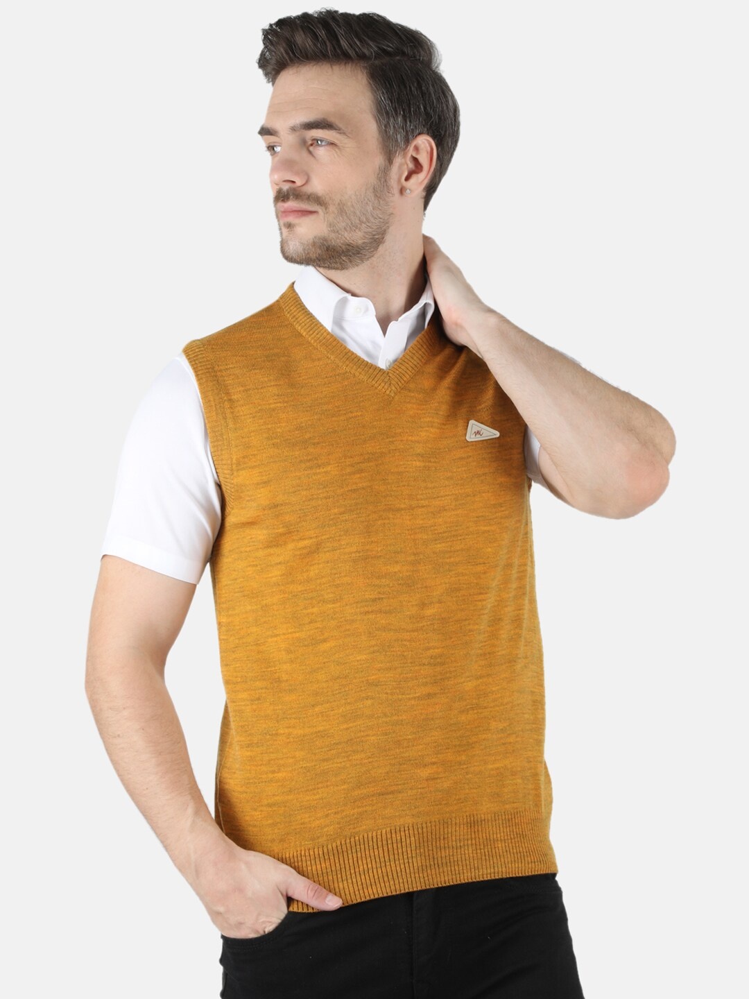 Monte Carlo Men Yellow Sweater Vest