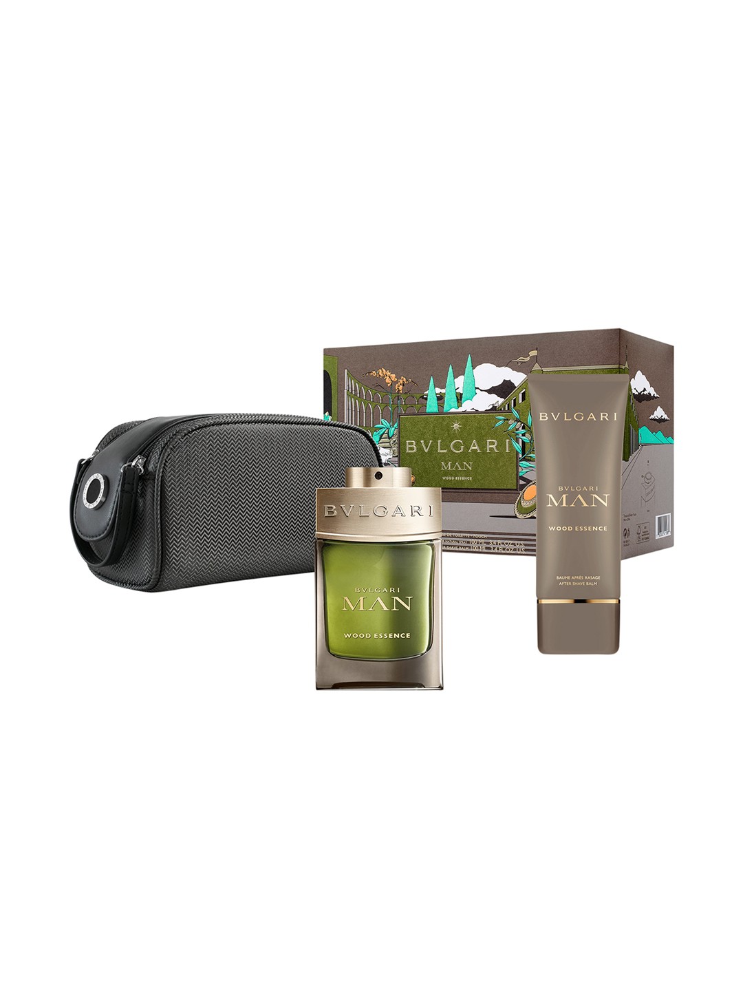 Bvlgari Men Wood Essence Eau De Parfum 100 ml with After Shave Balm 100 ml & Pouch, Green
Bvlgari Men Wood Essence Eau De Parfum 100 ml with After Shave Balm 100 ml & Pouch, Green