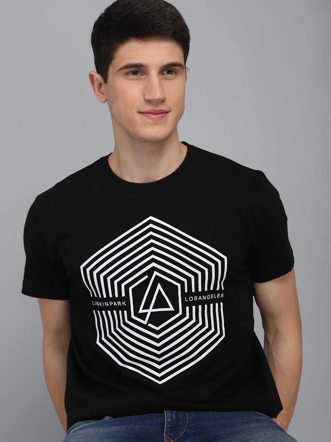 Free Authority Men Black Linkin Park Printed Cotton T-shirt
Free Authority Men Black Linkin Park Printed Cotton T-shirt