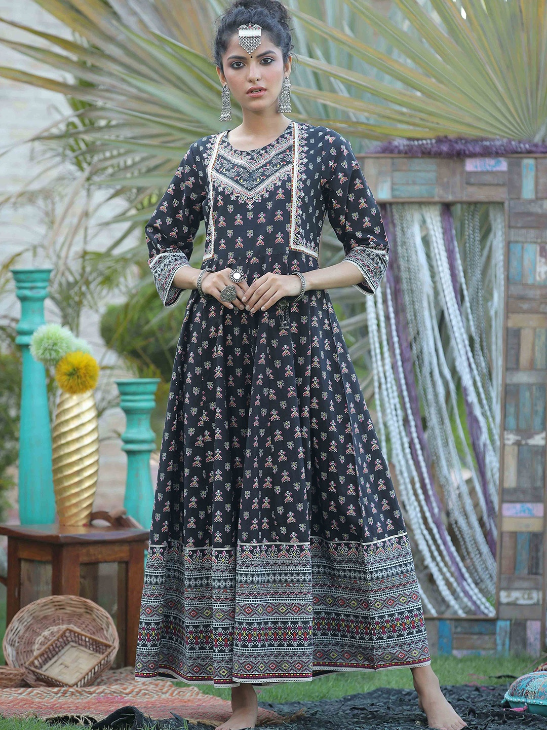 Juniper Black Ethnic Dress