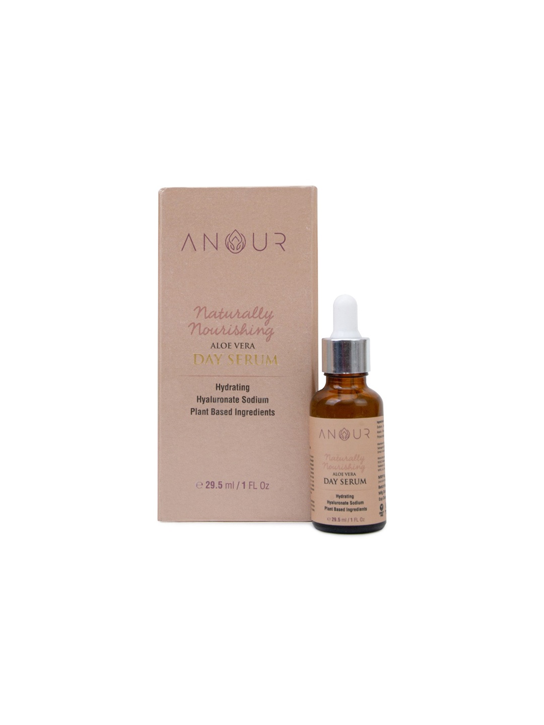 ANOUR Naturally Nourishing Aloe Vera Day Serum with Sodium Hyaluronate - 29.5ml, Beige
ANOUR Naturally Nourishing Aloe Vera Day Serum with Sodium Hyaluronate - 29.5ml, Beige