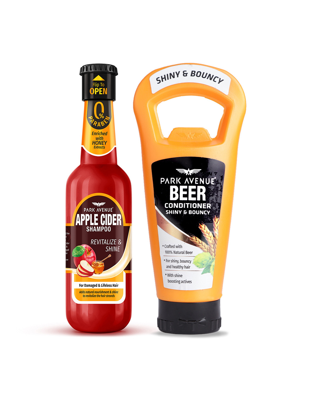 Park Avenue Set of Apple Cider Shampoo - 180 ml & Apple Cider Beer Conditioner - 200 ml, Yellow
Park Avenue Set of Apple Cider Shampoo - 180 ml & Apple Cider Beer Conditioner - 200 ml, Yellow