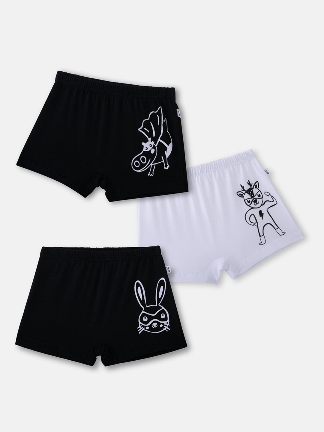 You Got Plan B Girls Set of 3 Printed Anti-Microbial Cotton Boxer-Style Briefs, Black
You Got Plan B Girls Set of 3 Printed Anti-Microbial Cotton Boxer-Style Briefs, Black