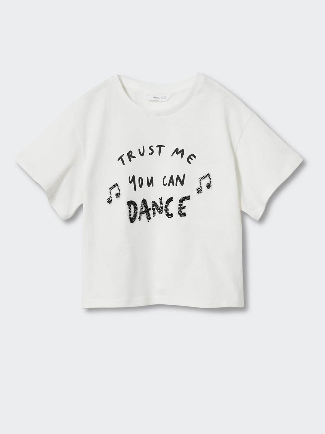 Mango Kids Girls Typography Printed Pure Cotton Drop Shoulder Sustainable T-shirt, White
Mango Kids Girls Typography Printed Pure Cotton Drop Shoulder Sustainable T-shirt, White