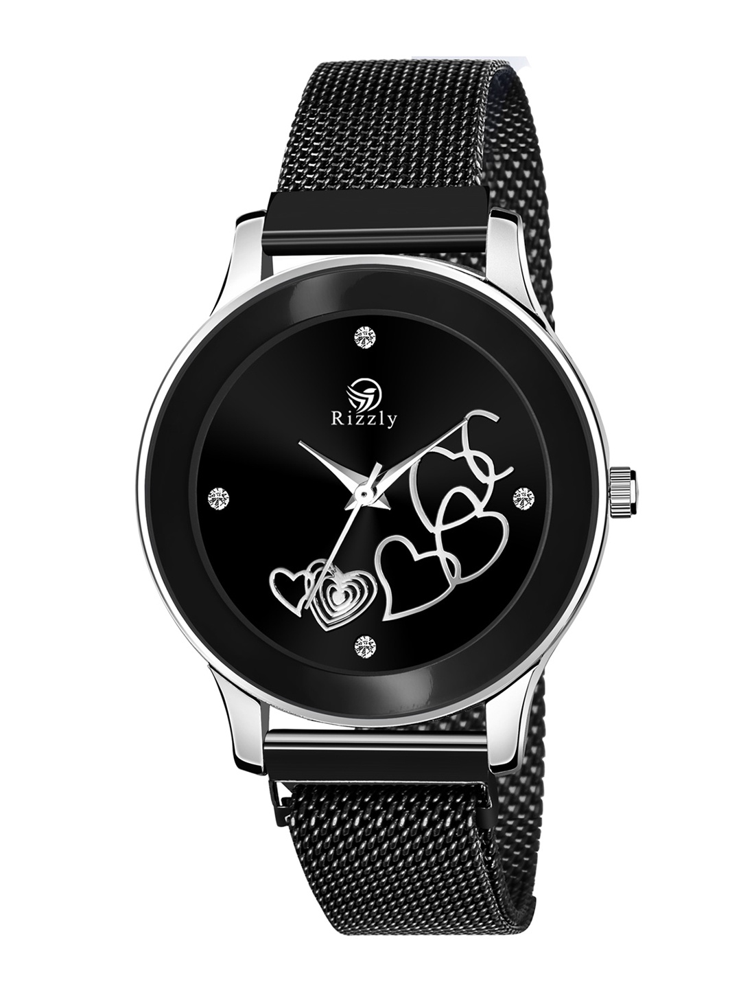 Septem Women Black Printed Dial & Black Stainless Steel Bracelet Style Straps Analogue Watch
Septem Women Black Printed Dial & Black Stainless Steel Bracelet Style Straps Analogue Watch