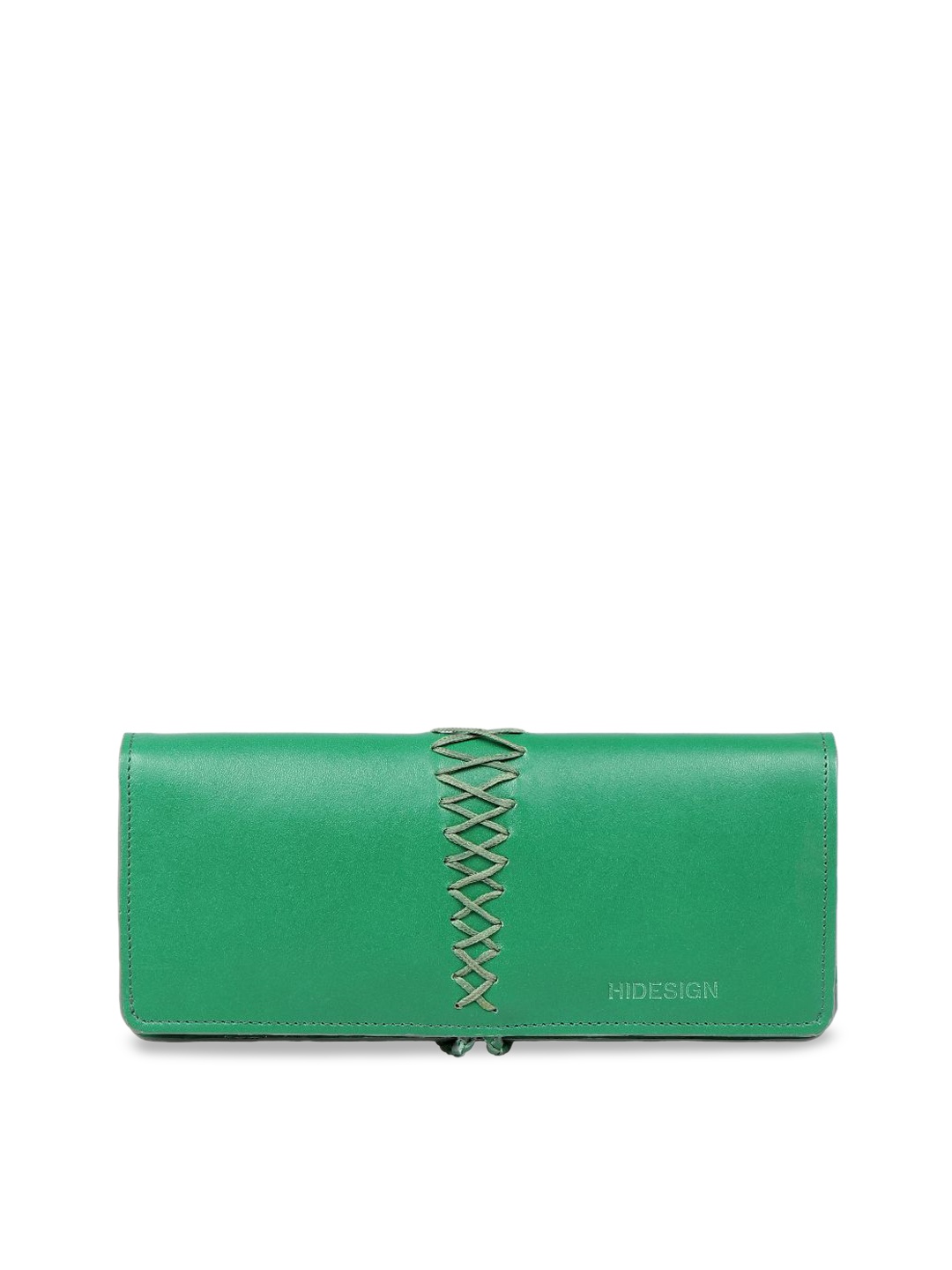 Hidesign Women Green Leather Two Fold Wallet