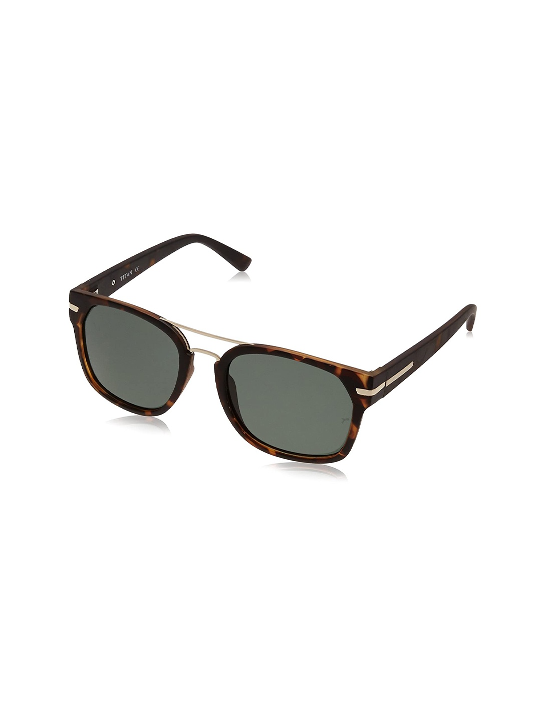 Titan Unisex Green Lens & Gold-Toned Square Sunglasses with Polarised and UV Protected Lens, Brown
Titan Unisex Green Lens & Gold-Toned Square Sunglasses with Polarised and UV Protected Lens, Brown
