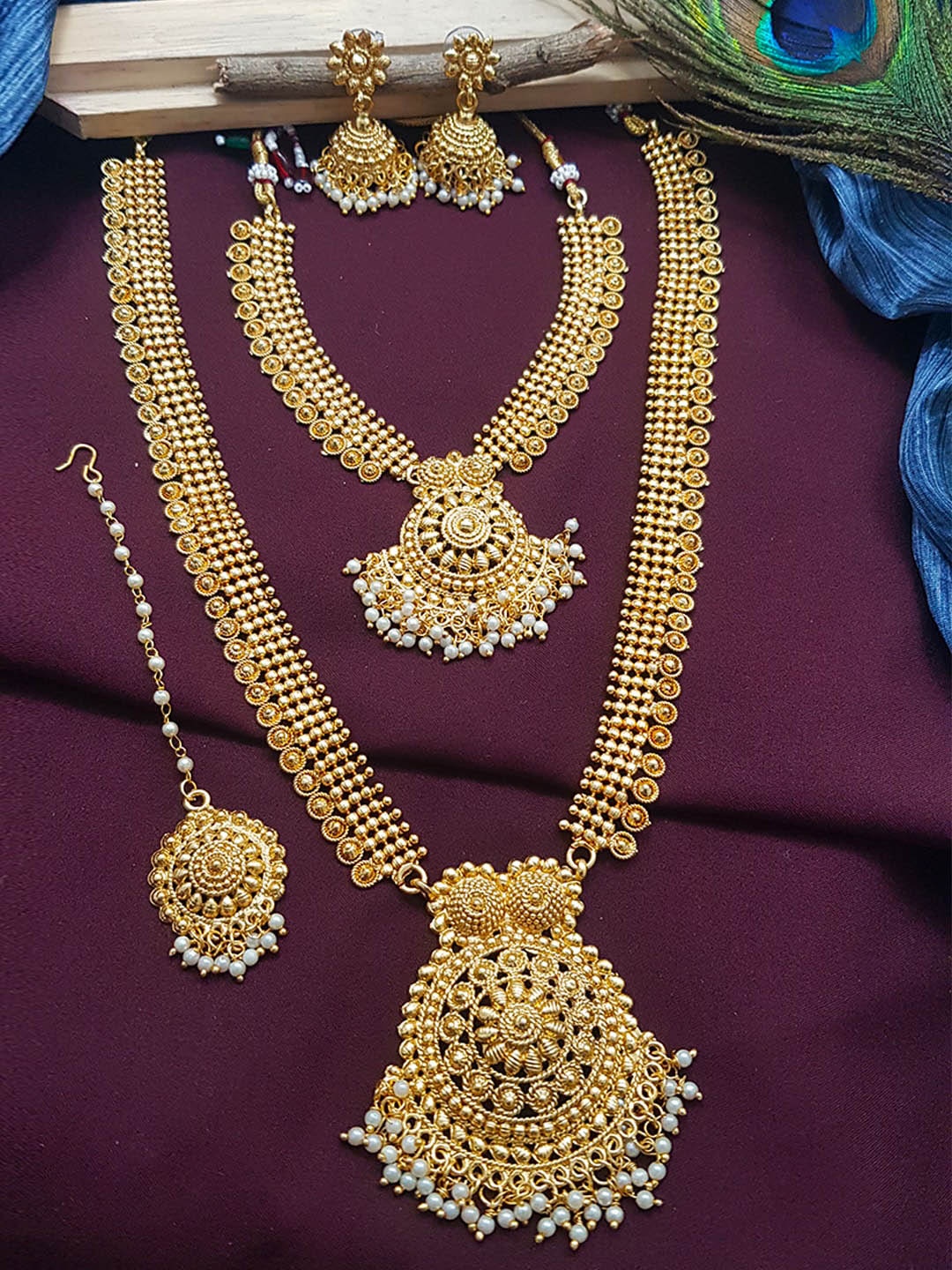GRIIHAM Gold-Plated Jewellery Set, Multi