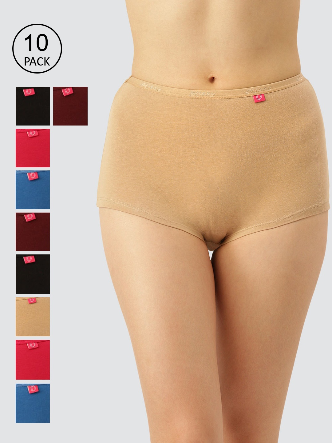 Dollar Missy Women Pack Of 10 Assorted Seamless Cotton Boy-Shorts BriefsMMBB-141S-R3-OE-PO10
Dollar Missy Women Pack Of 10 Assorted Seamless Cotton Boy-Shorts BriefsMMBB-141S-R3-OE-PO10