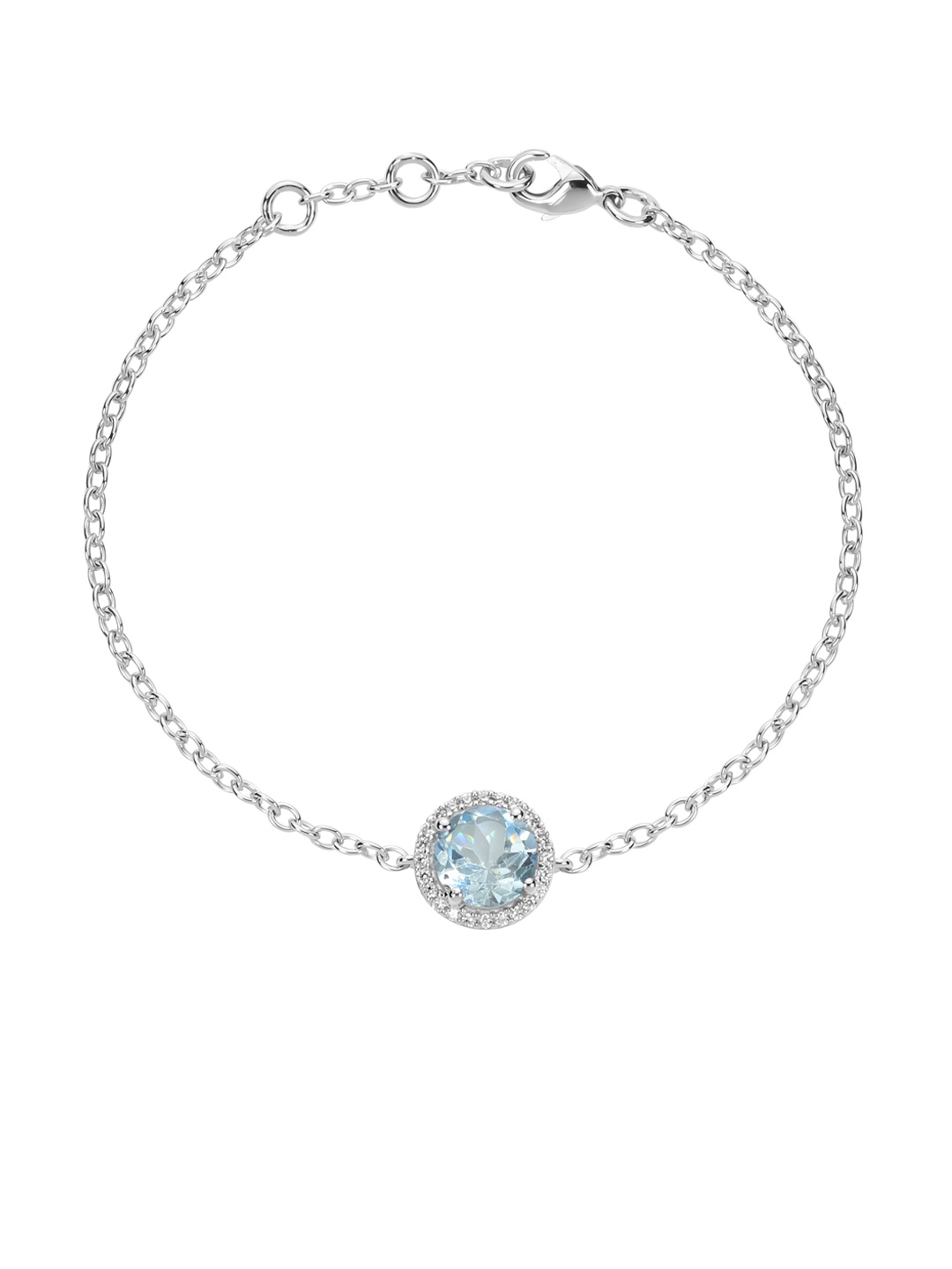 LA SOULA 925 Sterling Silver Blue Aquamarine March Birthstone Studded Bracelet Rakhi
LA SOULA 925 Sterling Silver Blue Aquamarine March Birthstone Studded Bracelet Rakhi