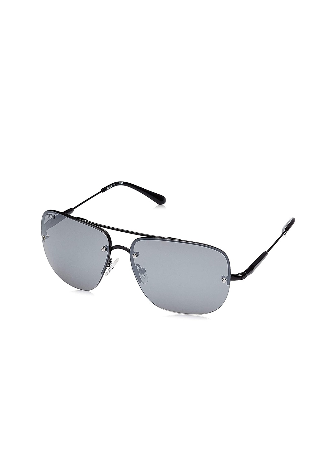Titan Unisex Black Lens & Gunmetal-Toned Square Sunglasses with UV Protected Lens, Silver
Titan Unisex Black Lens & Gunmetal-Toned Square Sunglasses with UV Protected Lens, Silver