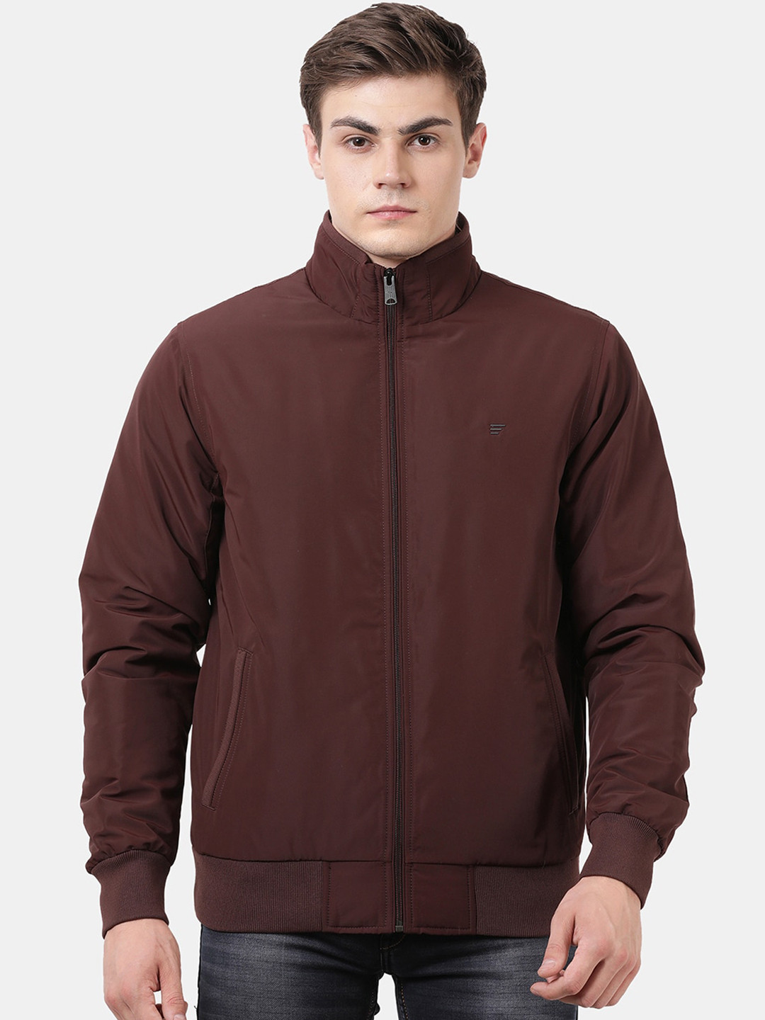 t-base Men Maroon Windcheater and Water Resistant Bomber Jacket
t-base Men Maroon Windcheater and Water Resistant Bomber Jacket