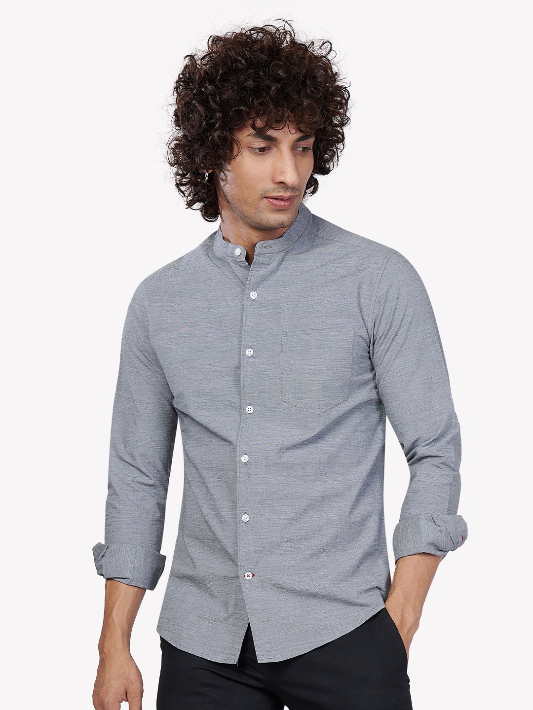 VASTRADO Men Grey Casual Shirt