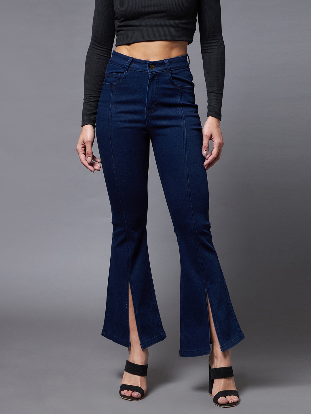 Miss Chase Women Navy Blue Bootcut High rise Clean look Regular Stretchable Denim Jeans
Miss Chase Women Navy Blue Bootcut High rise Clean look Regular Stretchable Denim Jeans