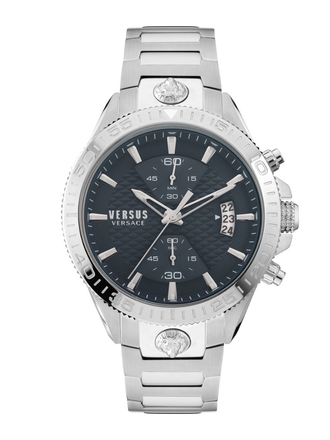 Versus Men Blue Brass Dial & Silver Toned Stainless Steel Bracelet Style Straps Analogue Watch
Versus Men Blue Brass Dial & Silver Toned Stainless Steel Bracelet Style Straps Analogue Watch