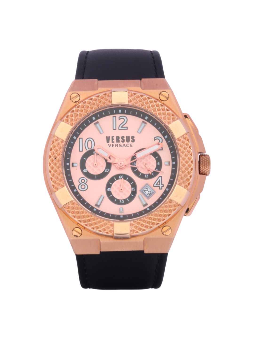 Versus Men Rose Gold-Toned Brass Skeleton Dial & Black Leather Straps Analogue Watch
Versus Men Rose Gold-Toned Brass Skeleton Dial & Black Leather Straps Analogue Watch