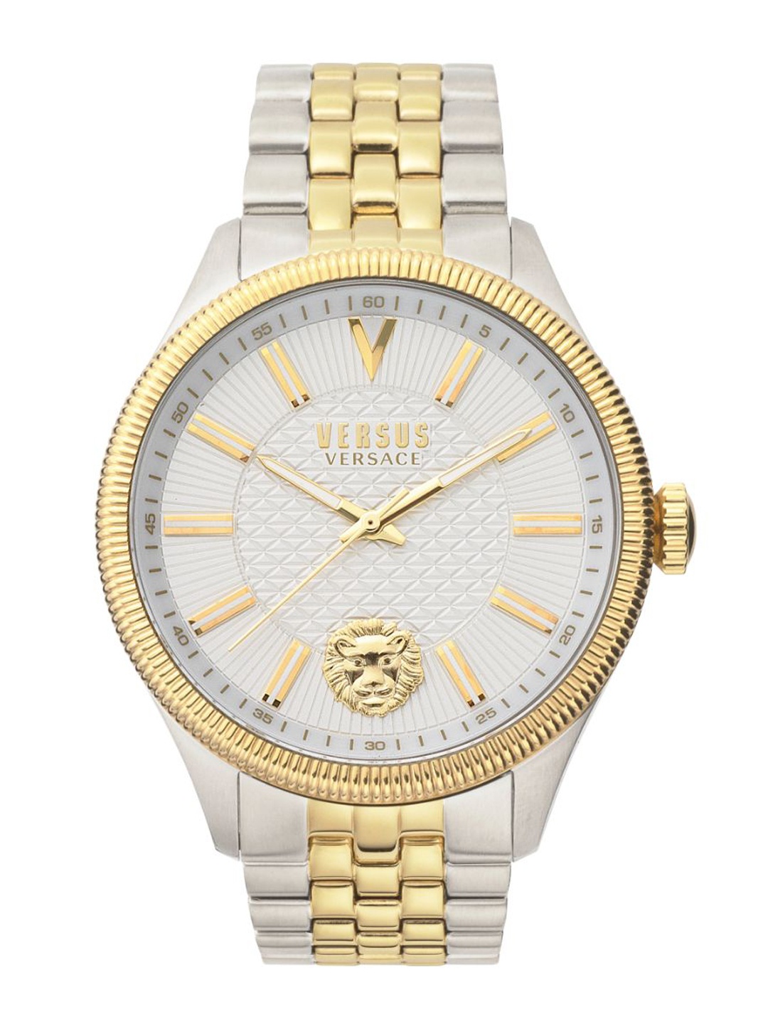 Versus Men White Brass Embellished Dial & Rose Gold Toned Stainless Steel Bracelet Style Straps Analogue Watch
Versus Men White Brass Embellished Dial & Rose Gold Toned Stainless Steel Bracelet Style Straps Analogue Watch
