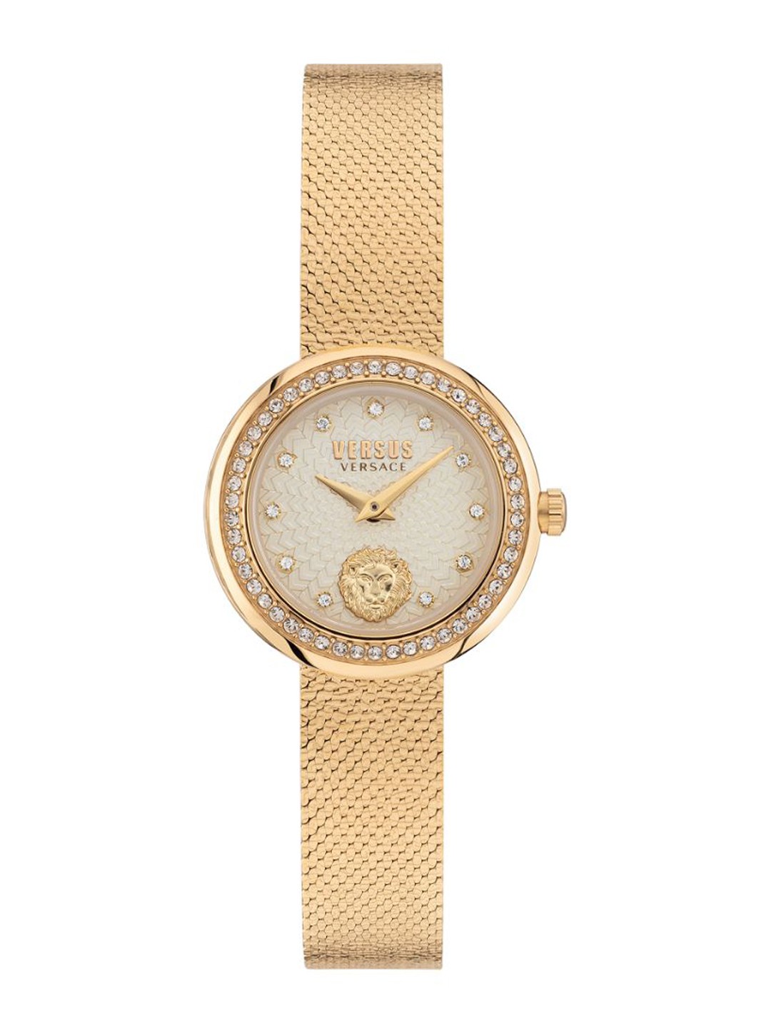 Versus Women Champagne Embellished Dial & Gold Toned Stainless Steel Bracelet Style Watch
Versus Women Champagne Embellished Dial & Gold Toned Stainless Steel Bracelet Style Watch