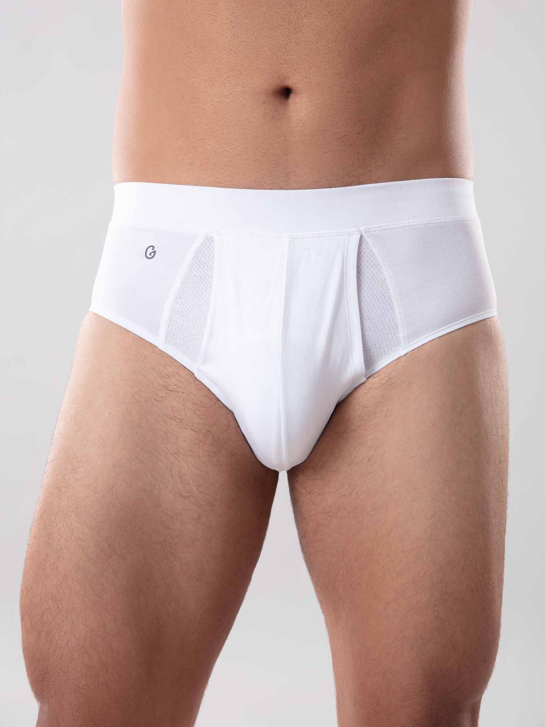 Gloot Men Anti-Odour Butter Blend Cotton Briefs with Breathable Cool Mesh Zones, White
Gloot Men Anti-Odour Butter Blend Cotton Briefs with Breathable Cool Mesh Zones, White