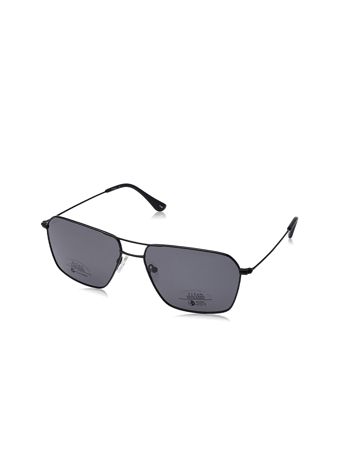 Titan Unisex Black Lens & Black Square Sunglasses with Polarised and UV Protected Lens
Titan Unisex Black Lens & Black Square Sunglasses with Polarised and UV Protected Lens