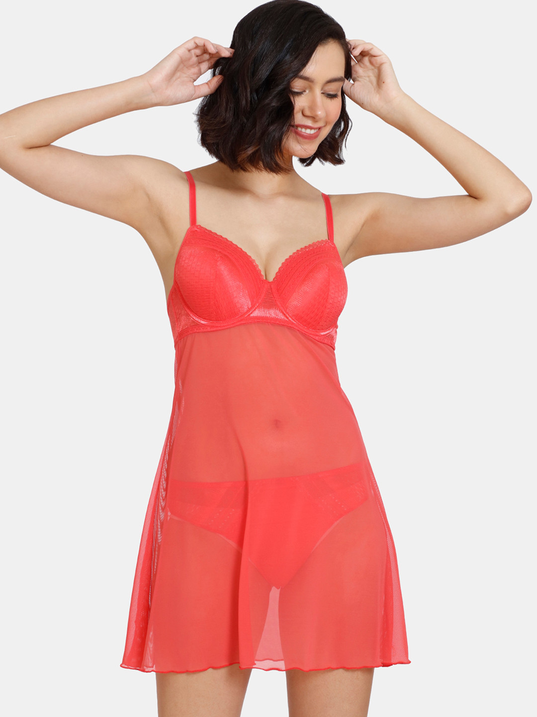 Zivame Red Baby Doll 
Zivame Red Baby Doll