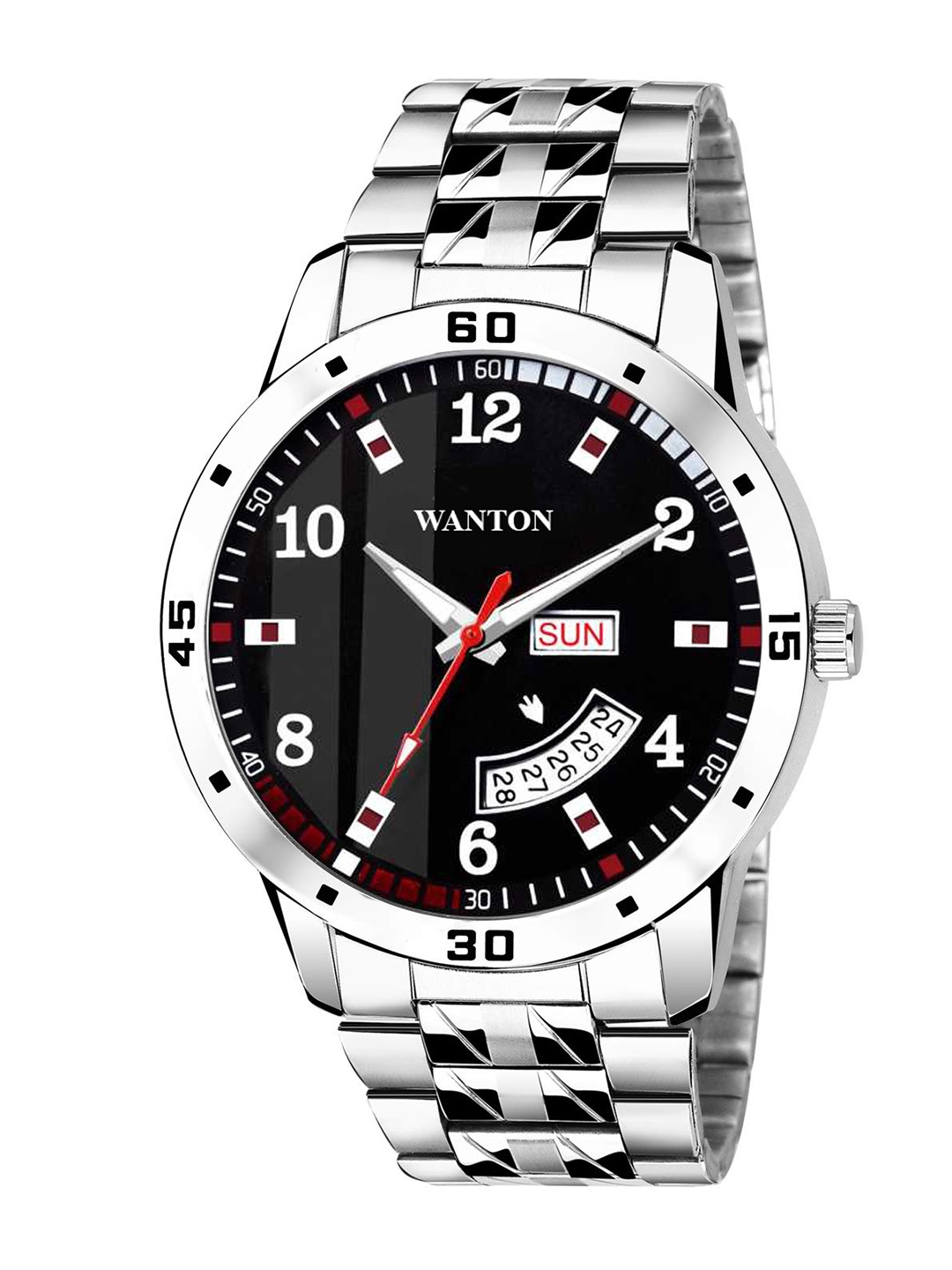 WANTON Men Blue Printed Dial & Silver Toned Stainless Steel Analogue Multi Function Watch
WANTON Men Blue Printed Dial & Silver Toned Stainless Steel Analogue Multi Function Watch