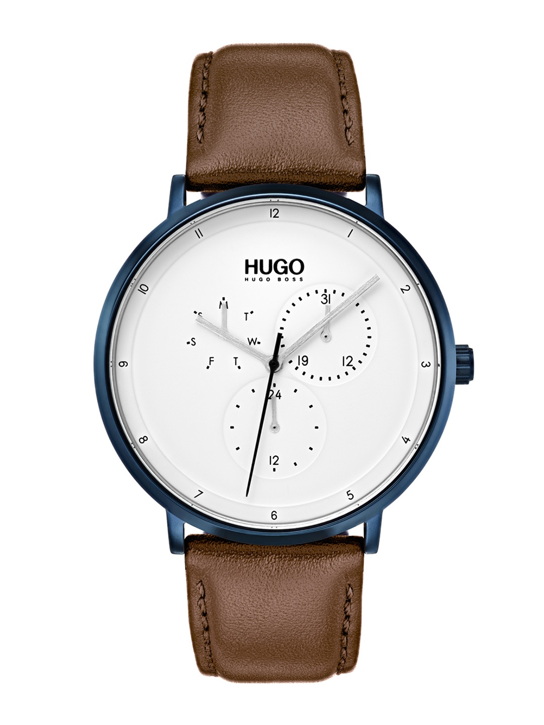 HUGO Boss Guide Men White Dial Leather Straps Analogue Multi Function Watch 1530008
HUGO Boss Guide Men White Dial Leather Straps Analogue Multi Function Watch 1530008