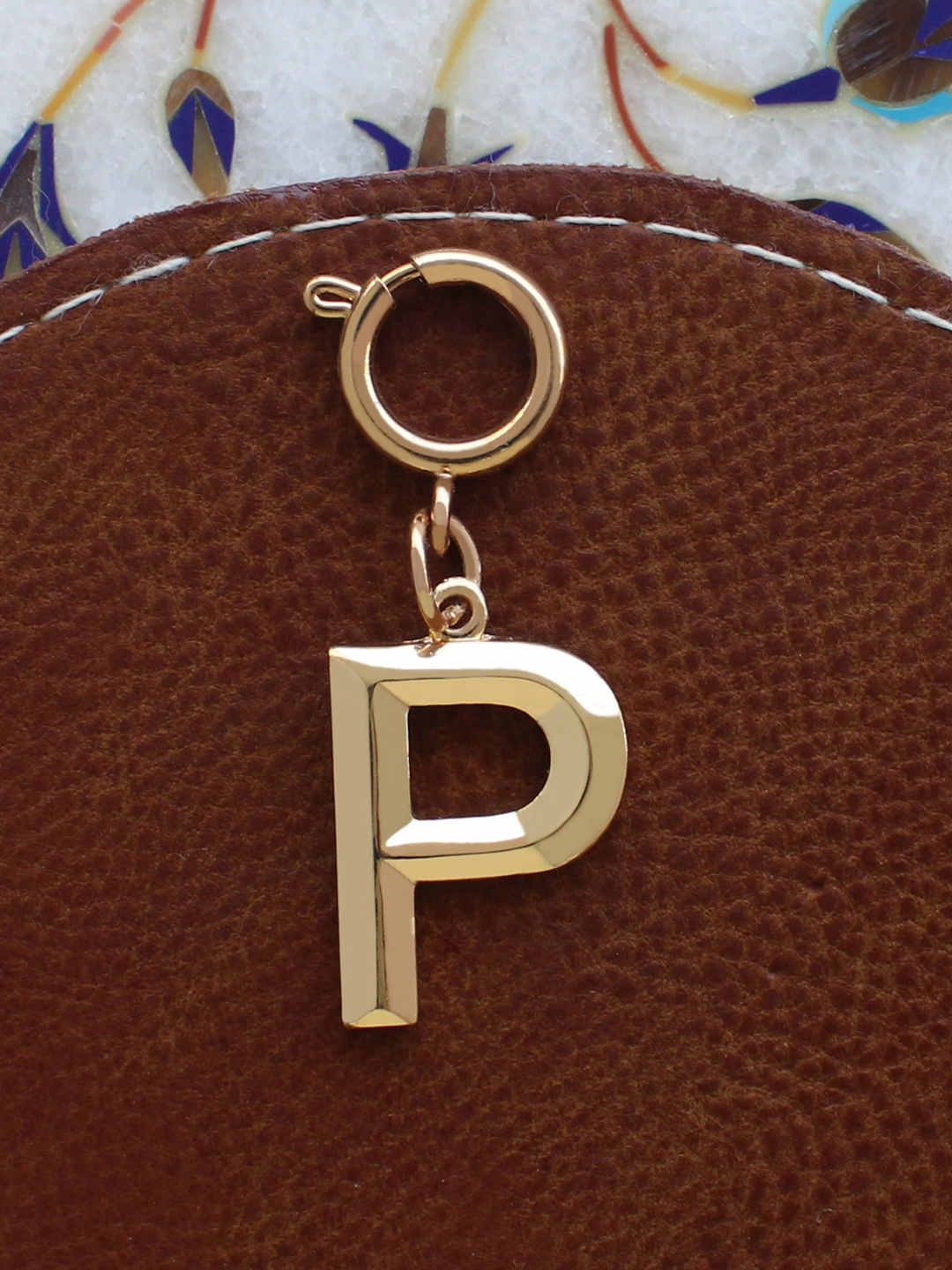 Runway Ritual Women Gold-Toned P-Shaped Charms